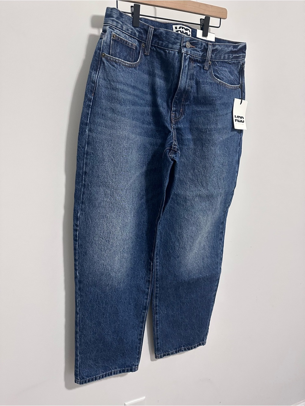 High-Rise Wide Leg Blue Denim Jeans for Women - Picture 2 of 10
